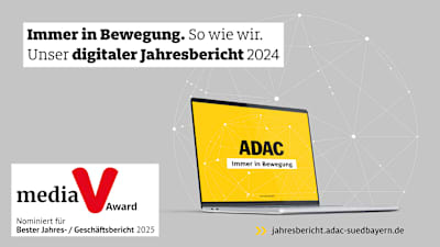 ADAC Südbayern Jahresbericht 2024 - Nominierung