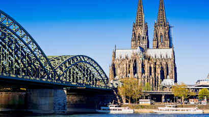 Der Kölner Dom und die Hohenzollernbrücke