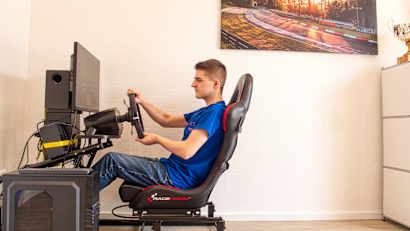Der Sim-Racing-Simulator im ADAC Ortsclub Scuderia Augustusburg Brühl