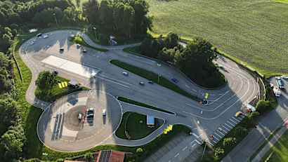 Verkehrsübungsplatz ADAC aus der Vogelperspektive