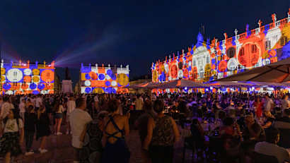 Das Lichterfest Videomapping in Nancy in Frankreich