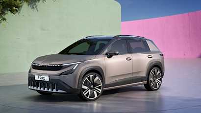 Aufnahmen des Skoda Epiq von der Seite