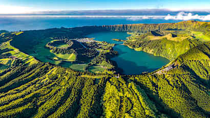 Blick auf Sao Miguel Azoren