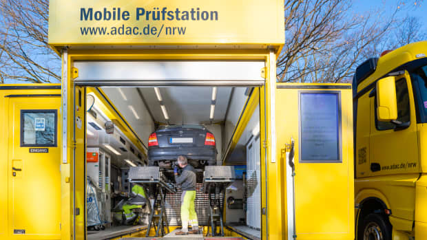 Die Mobile Prüfstation des ADAC Nordrhein