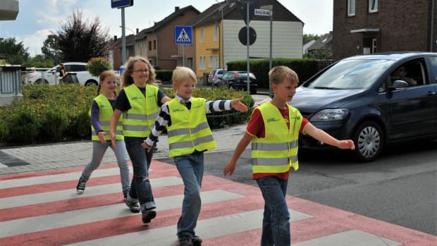 Kindersicherheit Kinderzebrastreifen