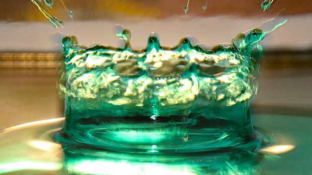 Nachhaltigkeit, Wassertropfen, Splash, grün