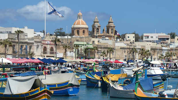 Marsaxlokk, ein Dorf auf Malta