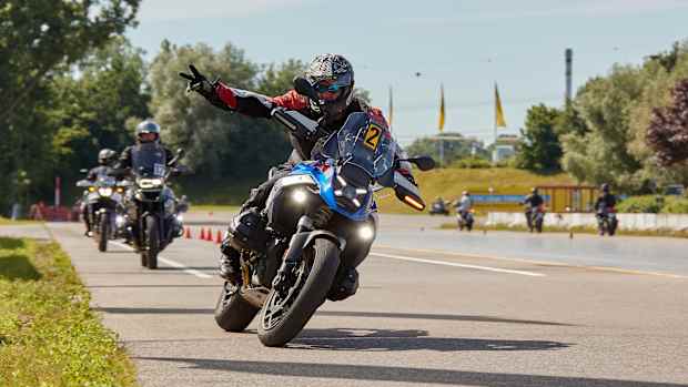 Motorradfahrer bei der ADAC Safety League