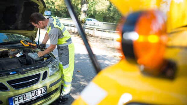 ADAC-Nothelfer beim Einsatz