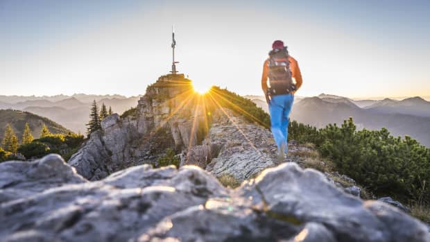 Wanderer am Wallberg