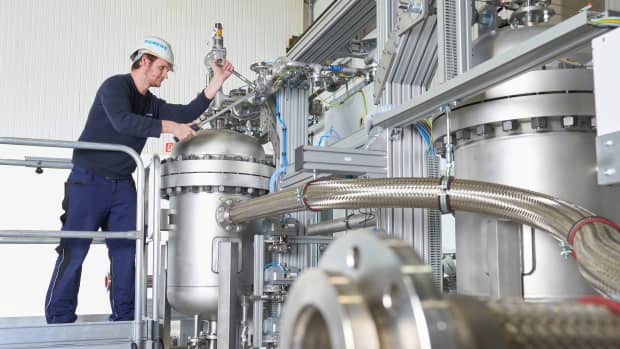 Ein Wasserstoff-Elektrolyseur von Siemens