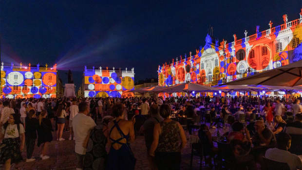 Das Lichterfest Videomapping in Nancy in Frankreich