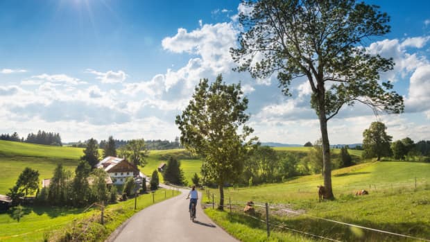 Radfahrer in Steingaden