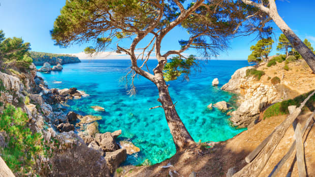 Cala Deia Mallorca Majorca Baleares Spain Mediterranean Sea