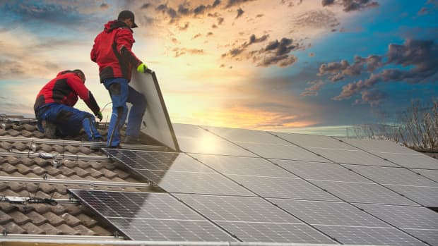 Photovoltaikanlage auf einem Hausdach