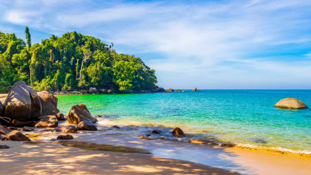 Strand im Nationalpark in Khao Lak Khuekkhak Takua Pa Phang-nga Thailand