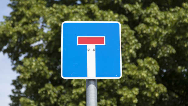 Straßenschild für eine Sackgasse