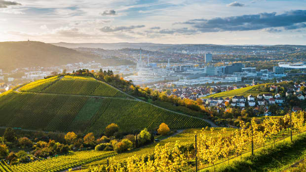 Panoramablick über die Stadt Stuttgart
