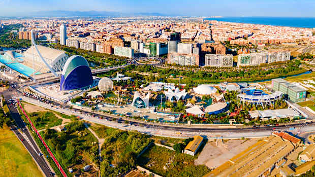 Stadtansicht von Valencia