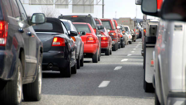 Stau auf eine Strasse