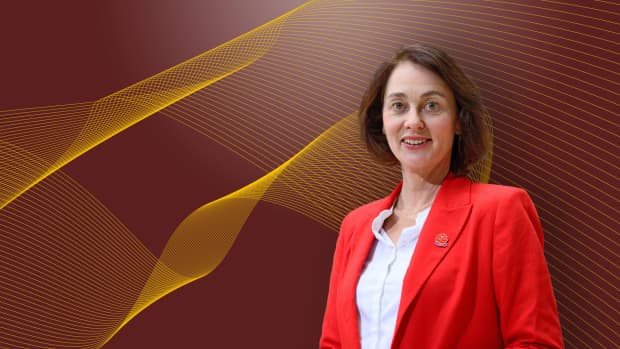Katarina Barley, SPD-Spitzenkandidatin für die Europawahl, steht nach einer Pressekonferenz nach der Sitzung des SPD-Präsidiums im Willy-Brandt-Haus, d