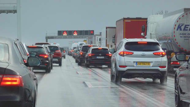 Stau auf der Autobahn