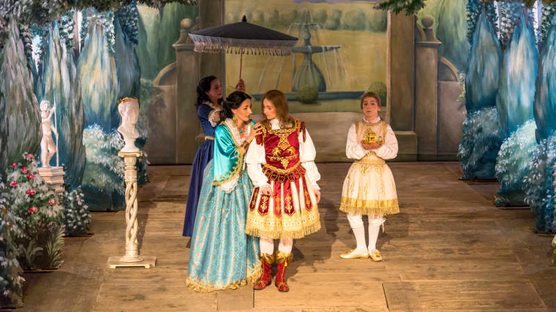 Barrocke Aufführung in Gotha, Schloss Friedenstein, Ekhof -Theater zum Ekhof-Festival