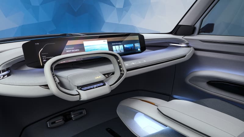 Cockpit des Kia EV9 Concept