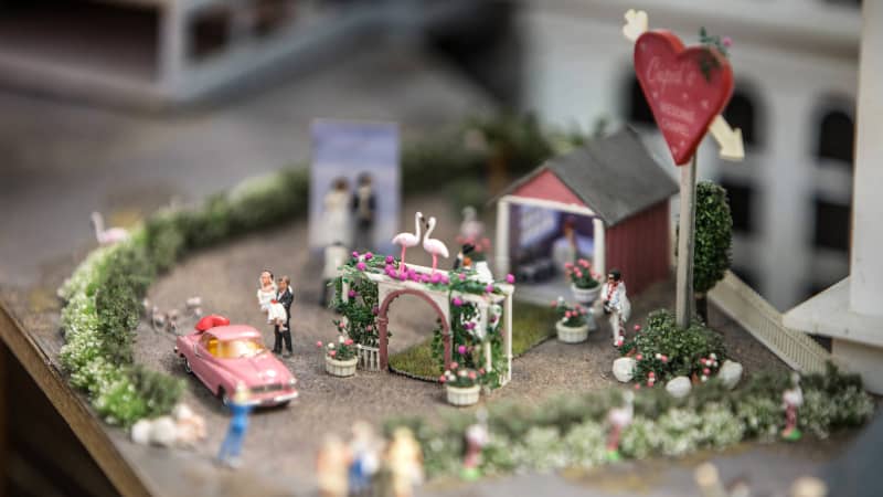Hochzeitskapelle im Miniaturwunderland in Hamburg