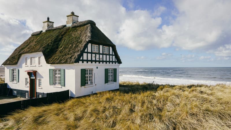 Ein Strandhaus in Jutland Dänemark