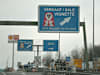 Vigenetten Verkaufsschild auf der Autobahn