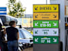 Tankstelle an der Autobahn A8, Zapfsäule der Marke Total Energies, Denkendorf, Baden-Württemberg, Deutschland, Europa