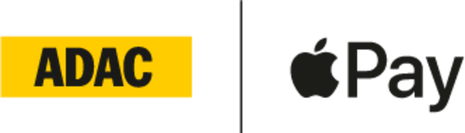 ADAC Logo neben Apple Pay Logo