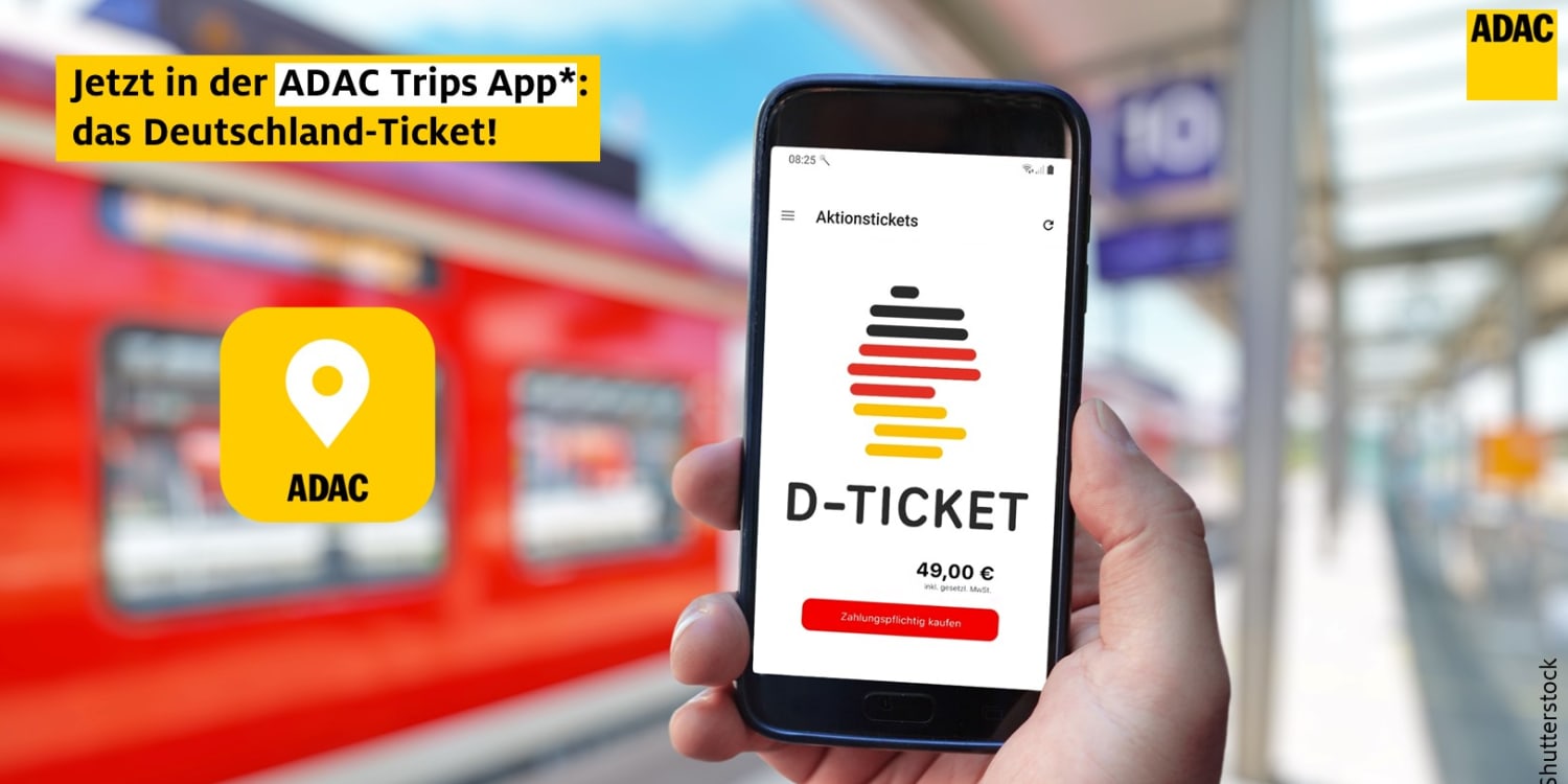 DeutschlandTicket jetzt beim ADAC erhältlich ADAC SchleswigHolstein
