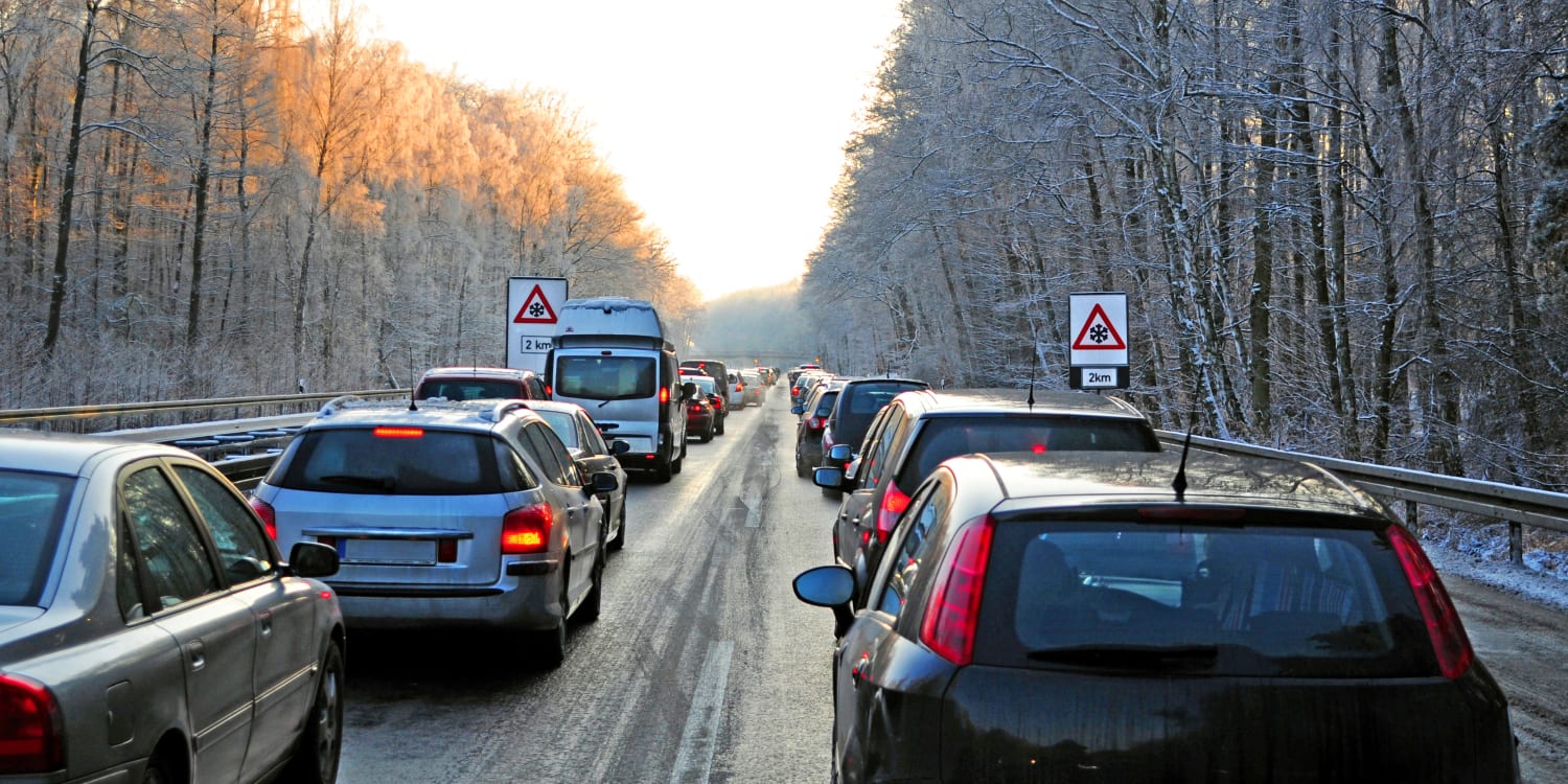 Schnee und gefrierender Regen: Gl&auml;ttegefahr in Deutschland