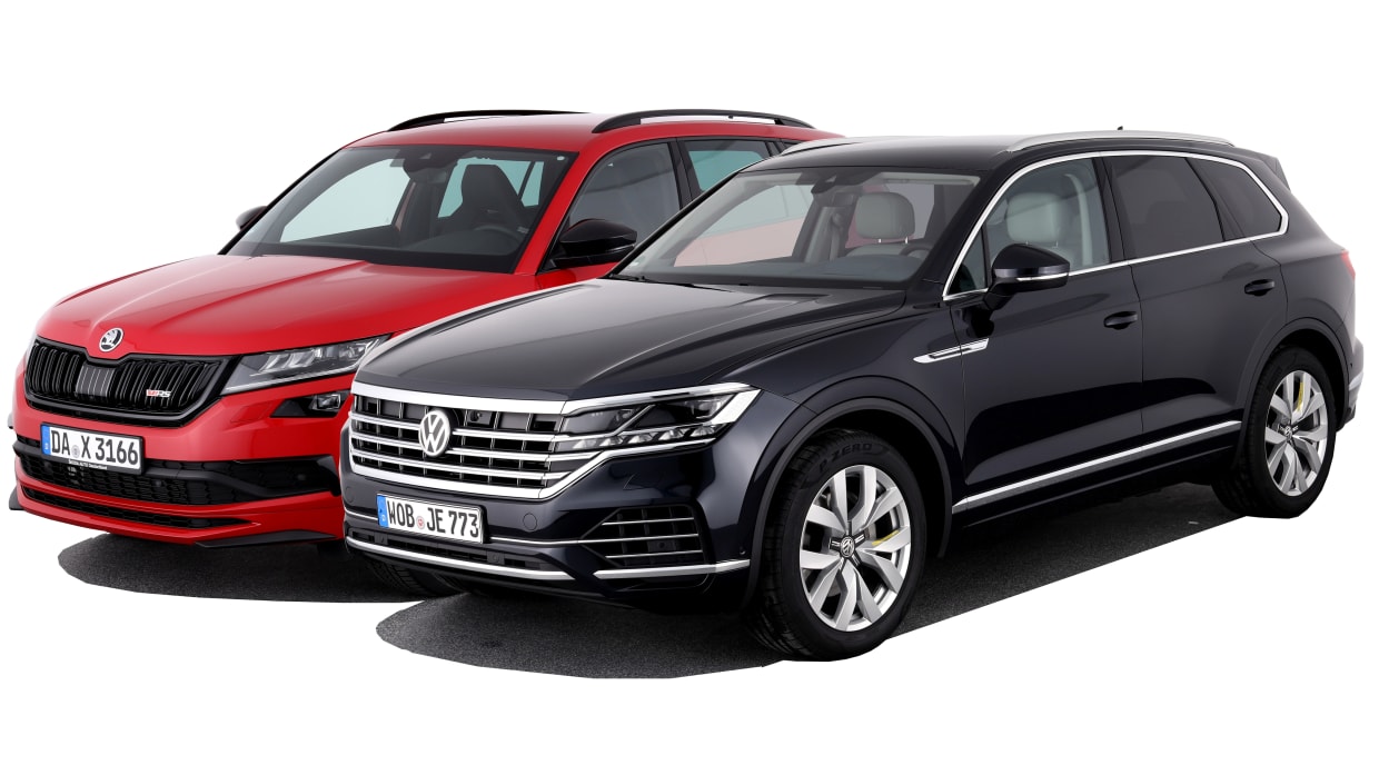 Skoda Kodiaq Vw Touareg Grosse Suvs Im Vergleich Adac