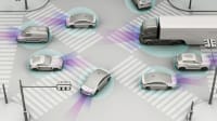Autonomes Fahren auf einer Kreuzung