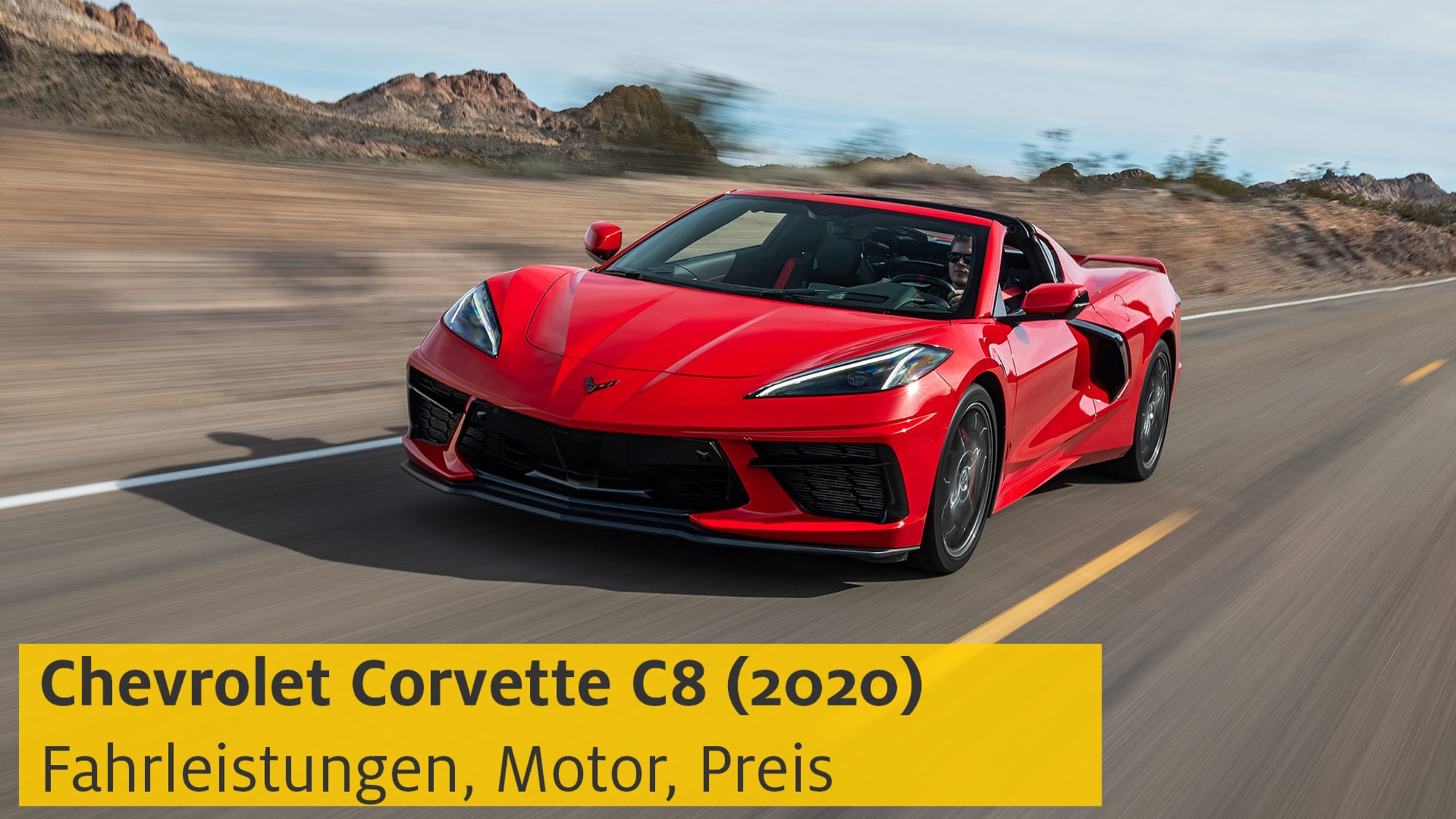 Chevrolet Corvette C8 Stingray 2020 Daten Bilder Preis Adac