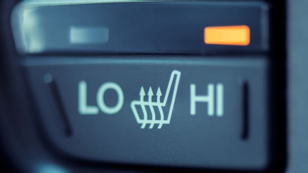 Sitzheizungs-Schalter im Auto