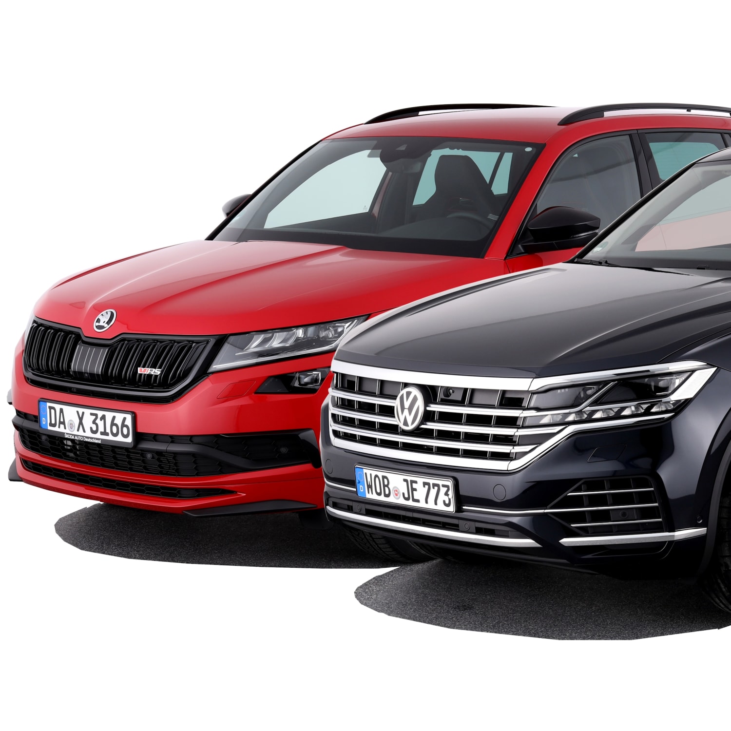 Skoda Kodiaq Vw Touareg Grosse Suvs Im Vergleich Adac