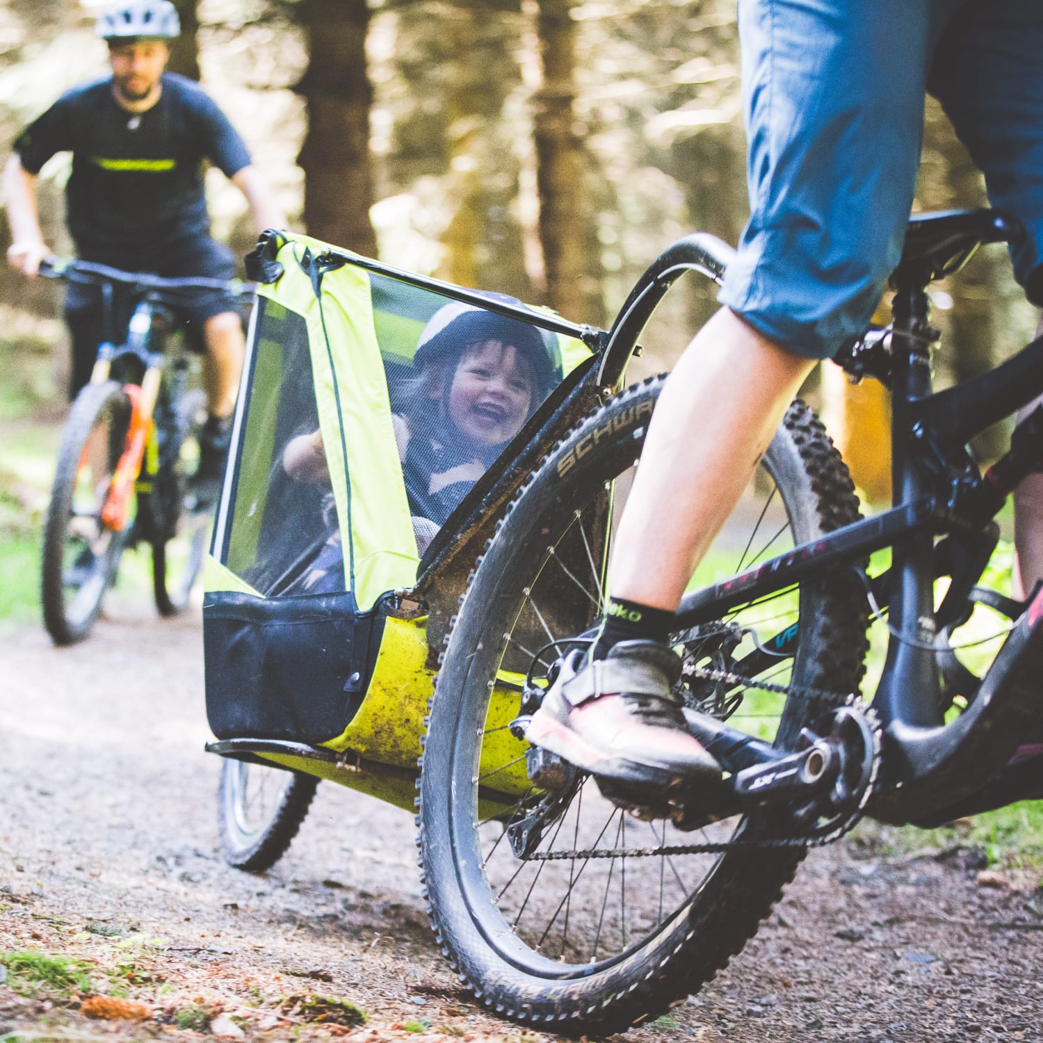 fahrradanhänger an fahrrad