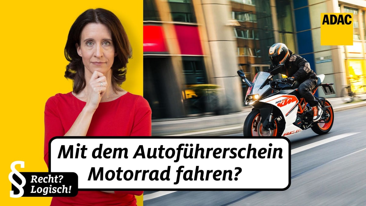 A1 Motorrader Mit Autofuhrerschein Fahren Adac