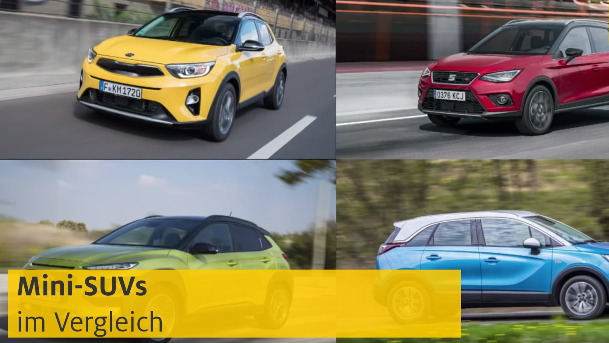 Vergleich Mini-SUVs: Hyundai, Kia, Seat und Opel | ADAC 2018