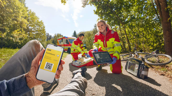 Rettungskraft mit Nida-Pad