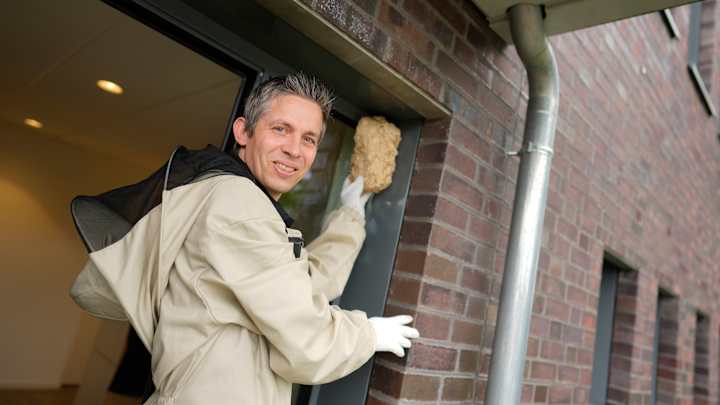 Schädlingsbekämpfer entfernt Wespennest - Zuhause Schutzbrief ADAC