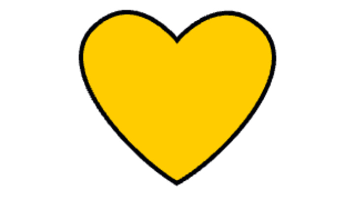 Ein gelbes Herz
