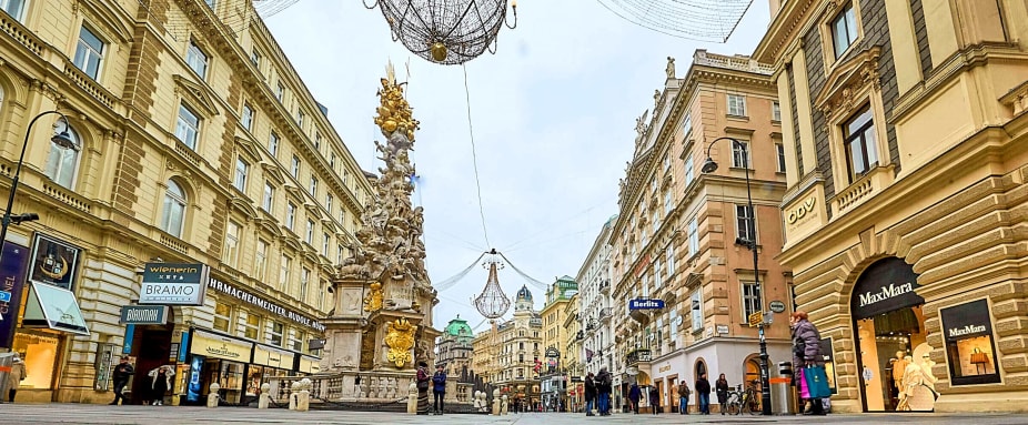 Leere Wiener Innenstadt w�hrend dem Lockdown