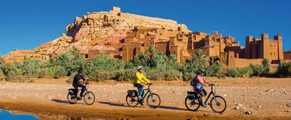 E-Bike Fahrer im Urlaub