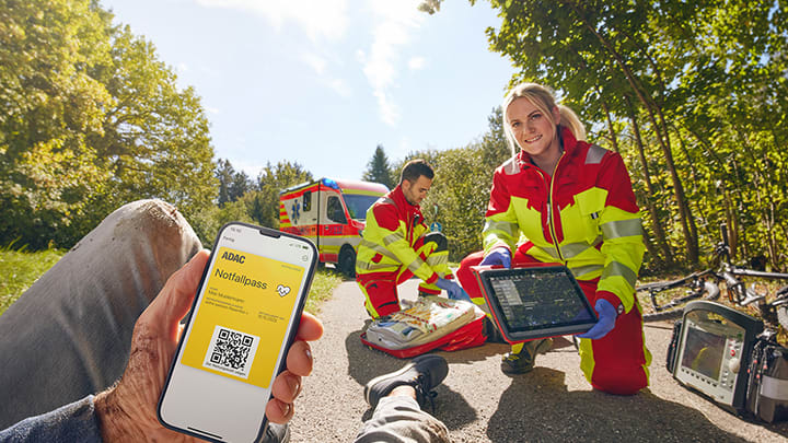 Rettungskraft mit Nida-Pad