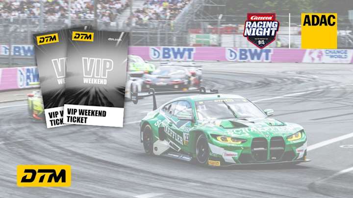 Ein DTM-Rennauto auf dem Norisring mit Tickets zu gewinnen